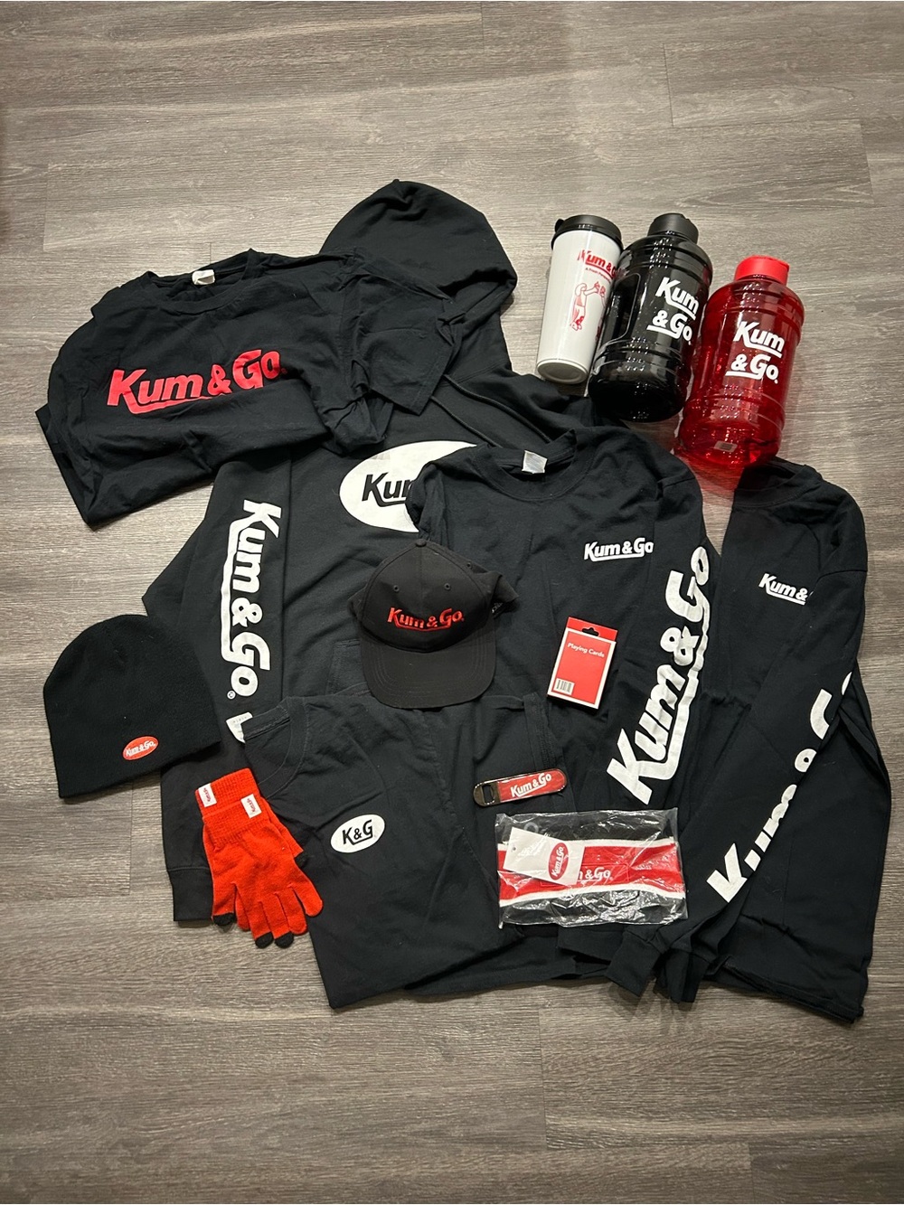 Kum & Go Logo Apparel Bundle in Black & Red